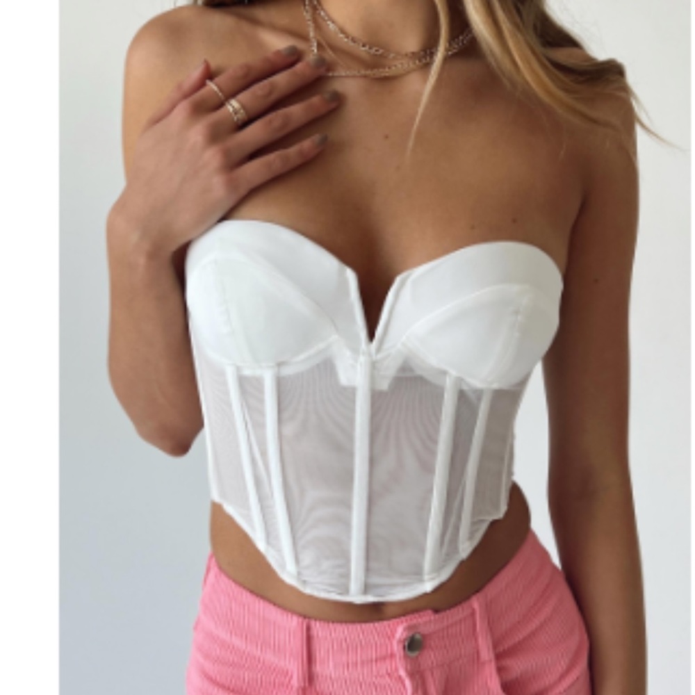 princess polly hawker top white
